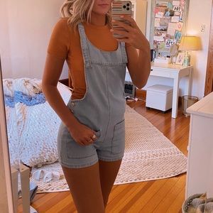 Cutesy Denim Overalls